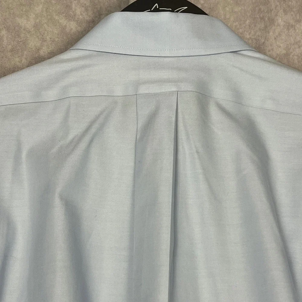 Brooks Brothers Regent Fit Non-Iron Stretch Supima Cotton Shirt Blue 15.5-34 - Picture 11 of 12